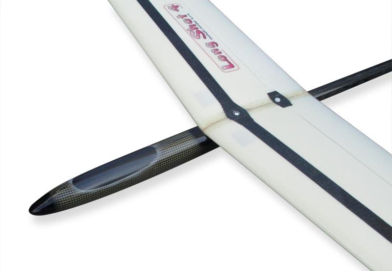 Planeur lancé main F3K LONG SHOT 4 ARF 1m50 Rouge / Bleu _ RModels